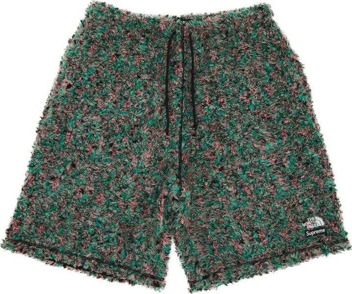 Шорты Supreme x The North Face High Pile Fleece Short 'Multicolor', разноцветный