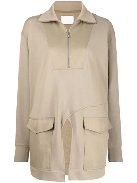 Джемпер на молнии Dion Lee, коричневый