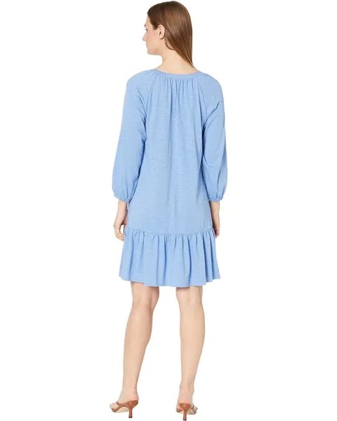 Платье Lilla P Flame Modal 3/4 Sleeve Shirred Raglan Dress, цвет Bluefin