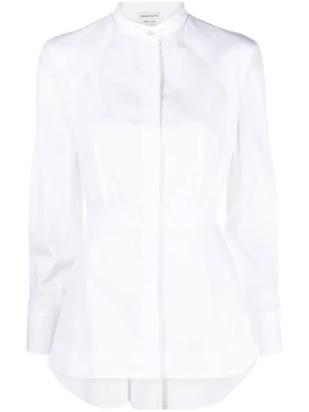 Alexander McQueen рубашка с длинными рукавами, белый