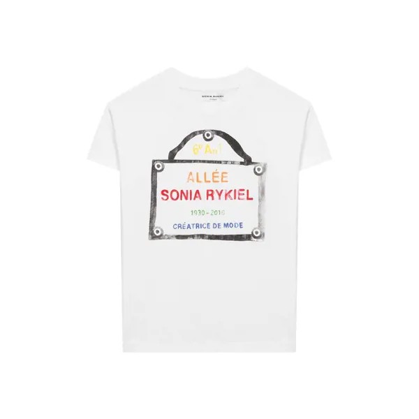 Хлопковая футболка Sonia Rykiel Enfant