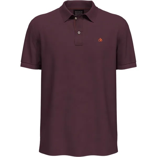 Поло Scotch & Soda Garment, фиолетовый