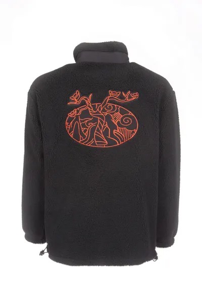Толстовка мужская PEAK Camo Fleece Sweater With Front Zipper черная L