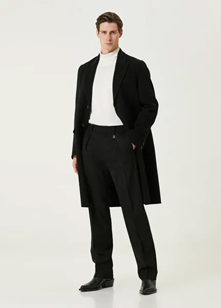 Черные брюки со складками Fendi