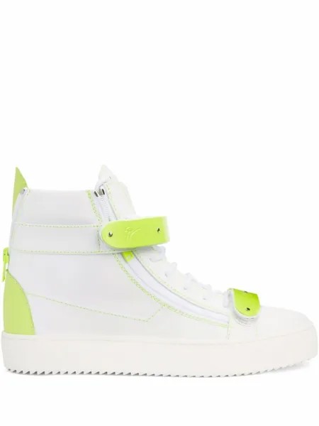 Giuseppe Zanotti высокие кеды Coby, белый