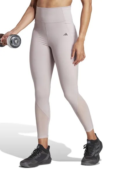 Тренировочные леггинсы с сеткой Adidas Performance, фиолетовый