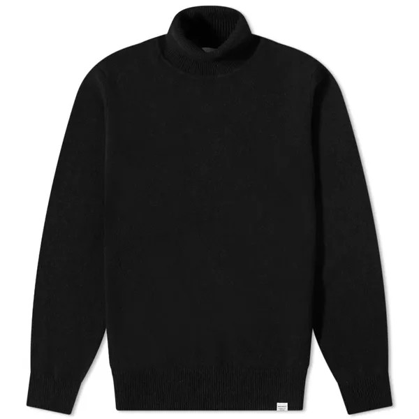 Свитер Norse Projects Kirk Lambswool Roll Neck Knit, черный