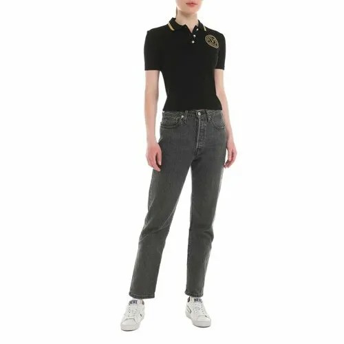 Поло Versace Jeans Couture, размер S, черный