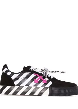 Off-White кеды в полоску Diag