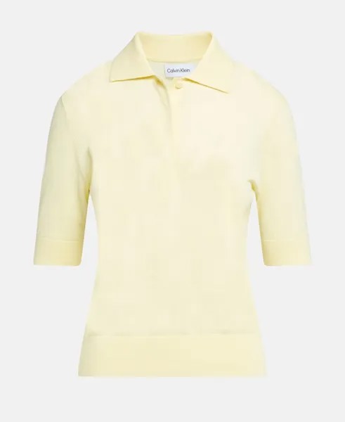 Трикотажная рубашка-поло Calvin Klein, желтый