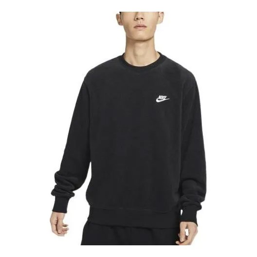 Толстовка Nike Long-Sleeved Tops Club Sweatshirts 'Black', черный