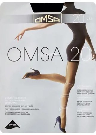 Колготки Omsa Omsa 20 den, размер 5-MAXI, nero (черный)