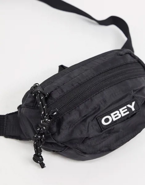 Черная сумка на пояс Obey-Черный