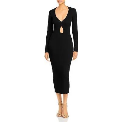 Длинное осеннее платье-свитер в рубчик Bardot Rosario BHFO 7516