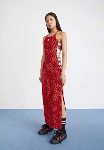 Платье из джерси Dress adidas Originals, цвет bright red