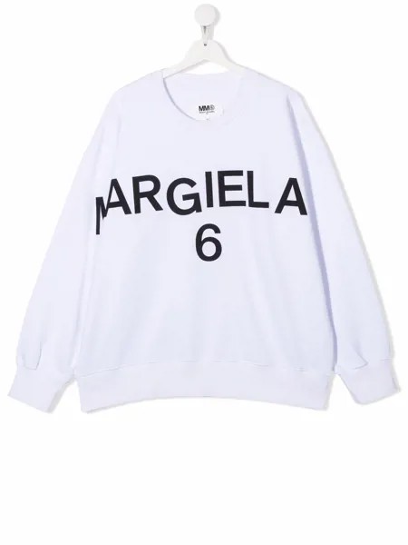 MM6 Maison Margiela Kids толстовка с логотипом
