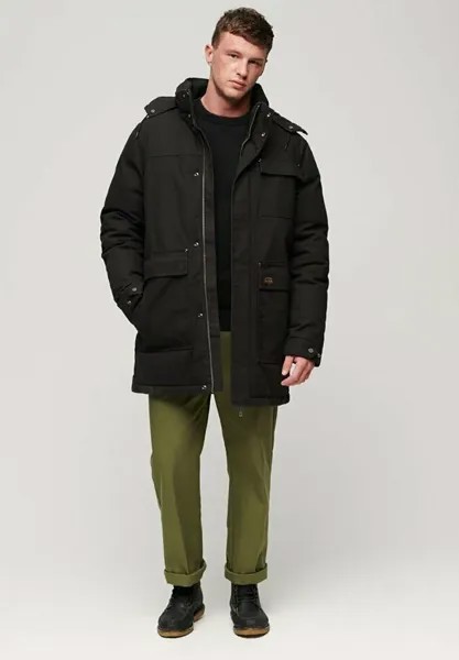 Зимнее пальто WORKWEAR HOODED Superdry, черный