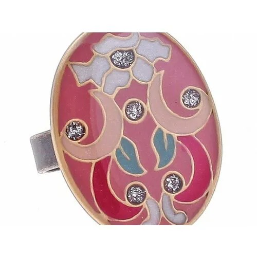 Печатка Clara Bijoux, эмаль, красный