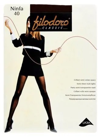 Колготки Filodoro Classic Ninfa 40 den, размер 4-L, cappuccio (коричневый)