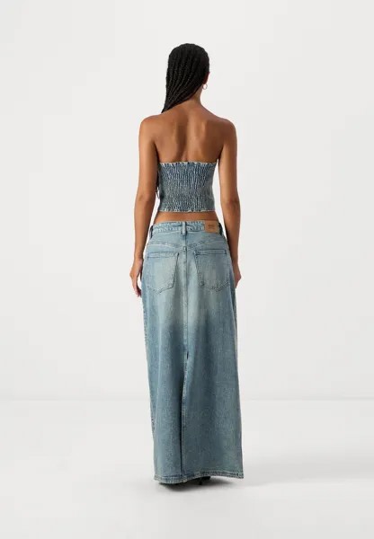 Джинсовая юбка LONG SKIRT Gestuz, синие джинсы