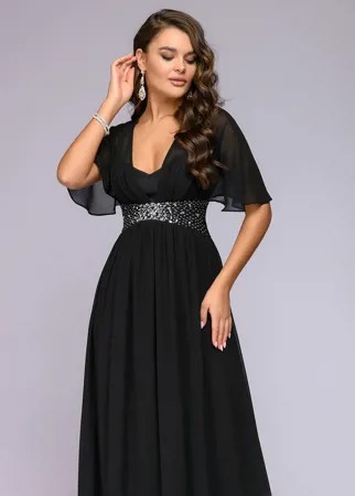 Вечернее платье женское 1001dress 0122001-30115BK черное 48