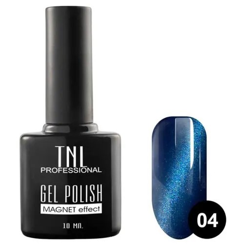Гель-лак TNL Professional Magnet effect, 10 мл, оттенок 04 синий