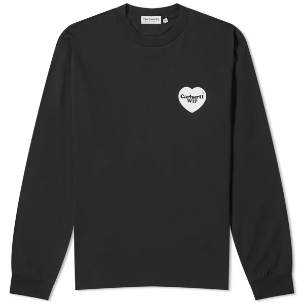 Футболка Carhartt Wip Long Sleeve Heart Bandana, цвет Black & White