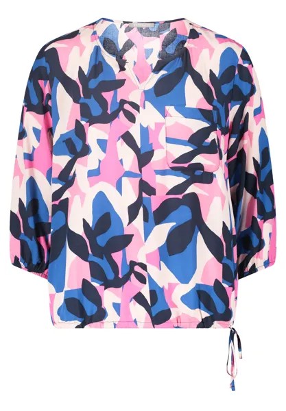 Блуза BETTY & CO nshirt mit Print, цвет Dark Blue/Pink