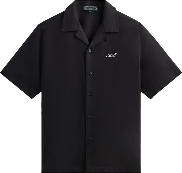 Рубашка Kith Thompson Camp Collar 'Black', черный