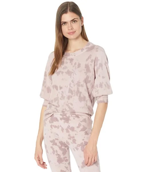 Пуловер LAmade, Charming Puff Sleeve Pullover in Soft French Terry