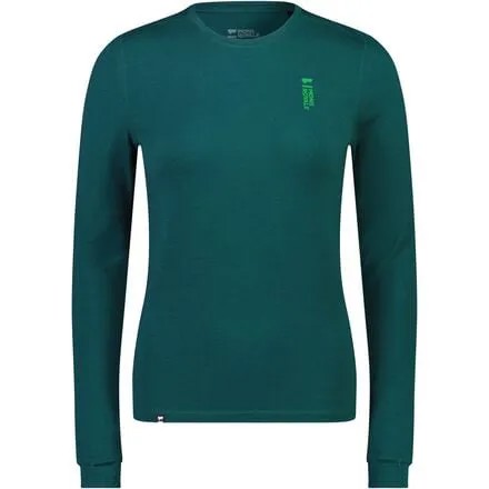 Топ Cascade Merino Flex 200 с длинными рукавами — женский Mons Royale, цвет Evergreen