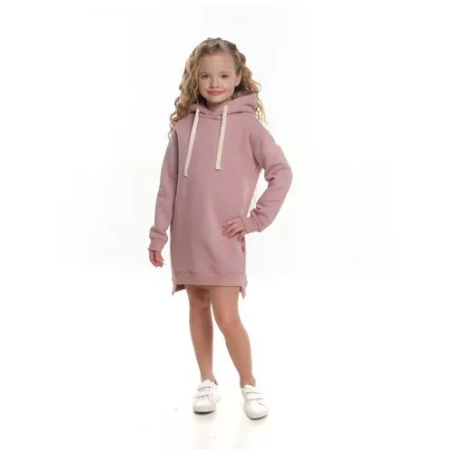 Платье-худи Mini Maxi, модель 7505, цвет пудра, размер 128