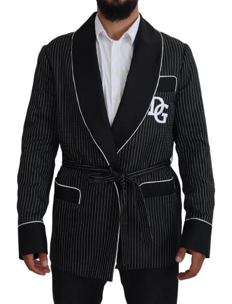 Мужская куртка DOLCE - GABBANA в полоску с нашивкой DG IT48/US38/M, рекомендованная розничная цена 2480 долларов США