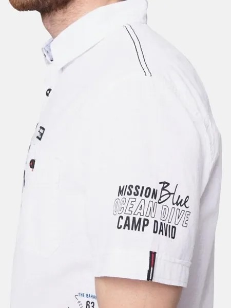 Рубашка с коротким рукавом Camp David, белый