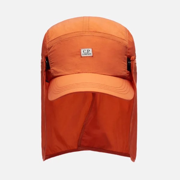 Кепка C.P. Company Chrome-R Neck Flap оранжевый, Размер ONE SIZE