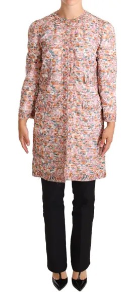DOLCE - GABBANA Куртка Многоцветный шелковый тренч с цветочным принтом IT40/US6/S 4800 долларов США