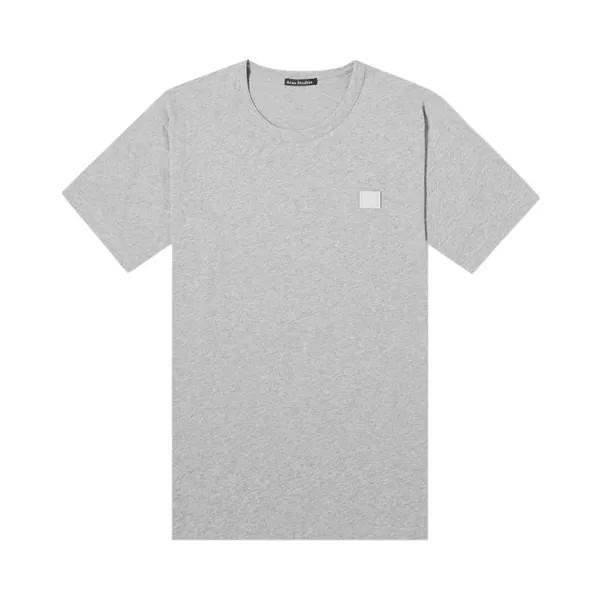 Футболка Acne Studios Nash Face T-Shirt, серый