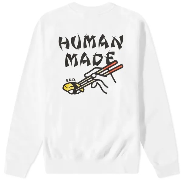 END. Свитшот с суши из коллаборации с Human Made, белый