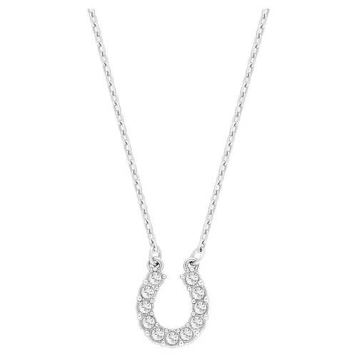 Колье SWAROVSKI, кристаллы Swarovski, длина 38 см, серебряный