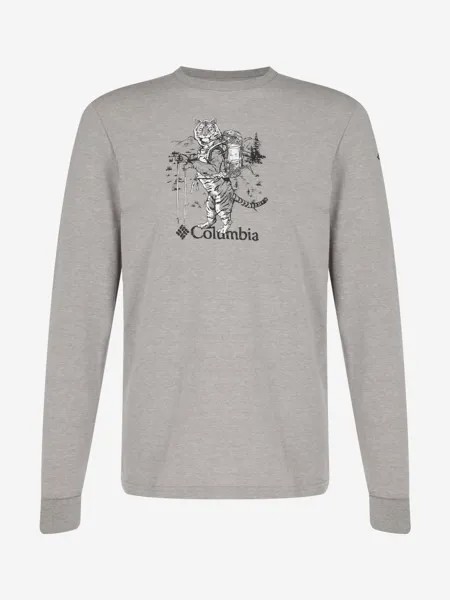 Лонгслив мужской Columbia Blue Reef LS Graphic Tee, Серый