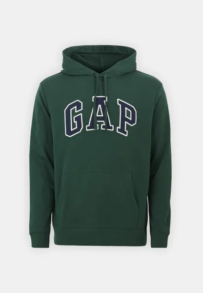 Джемпер с капюшоном HERITAGE LOGO GAP, темно-зеленый