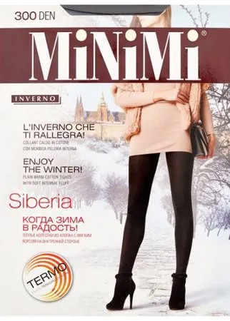 Колготки MiNiMi Siberia 300 den, размер 5-XL, nero (черный)