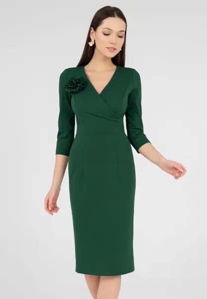 Платье женское Olivegrey Pl000884V(flammy) зеленое 46 RU