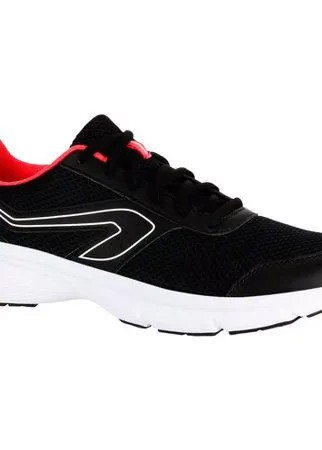 Кроссовки для бега женские RUN CUSHION черно-коралловые, размер: 36, цвет: Черный KALENJI Х Декатлон