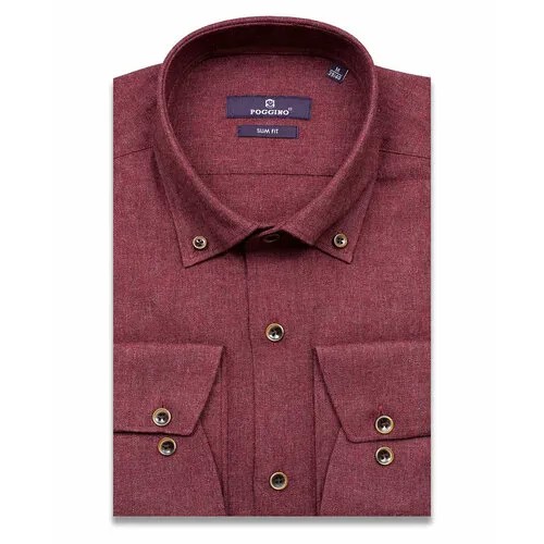 Рубашка POGGINO, размер XXL (45-46 cm.), красный