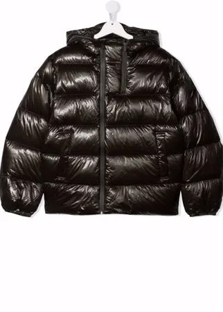 Emporio Armani Kids глянцевый пуховик