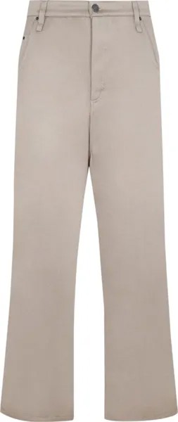 Брюки Ami Alex Fit Trousers 'Beige', загар