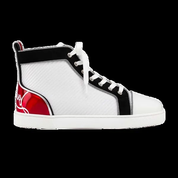 Кроссовки Christian Louboutin Louis Flat Calf 'White Red', белый