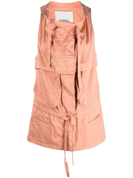 ISABEL MARANT топ Nadea с кулиской, оранжевый
