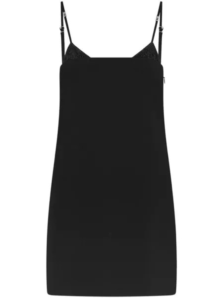 Dsquared2 декорированное платье мини, черный